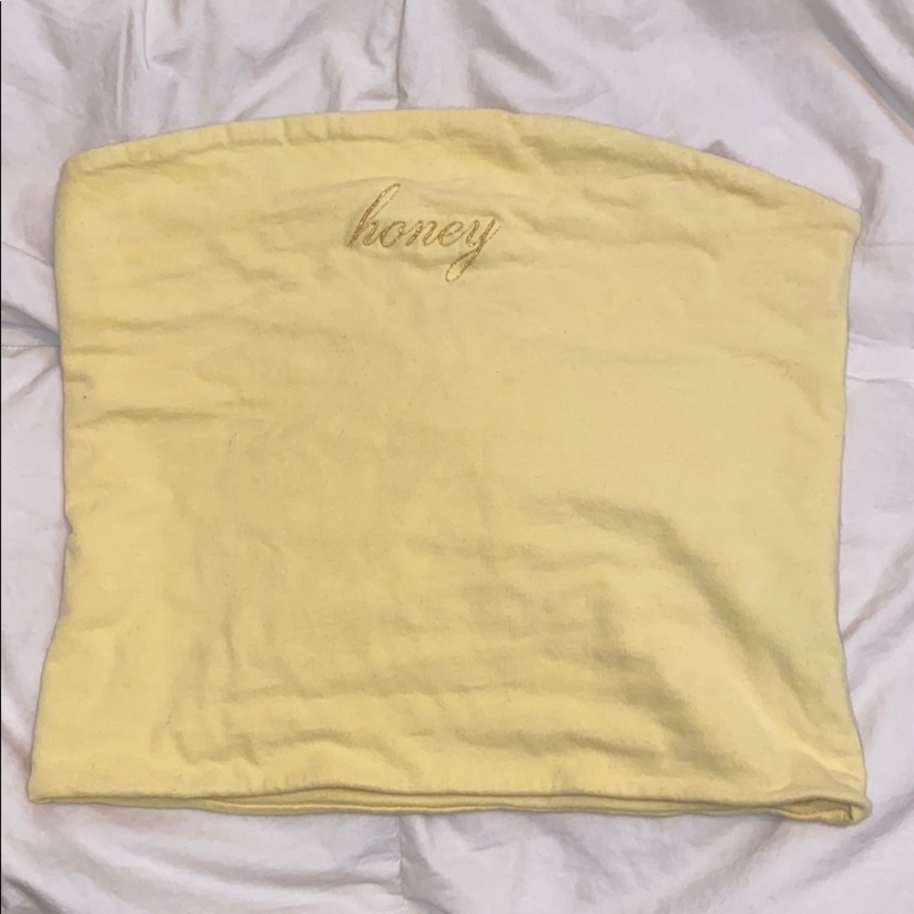 Brandy Melville yellow tube top